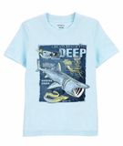  Áo thun C4RTER xanh cá mập deep bé trai 