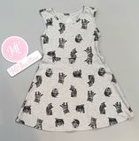  Đầm ba lỗ xám mèo - H30 