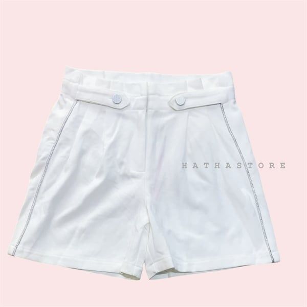 Quần short jean trắng bé gái 