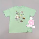  Áo thun FA xanh con ong bé gái 