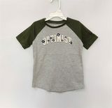  Áo thun Carter xám tay rêu chữ Bé Gái 