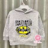  Áo hoodie HM xám batman chữ 