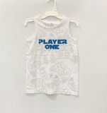  Áo thun ba lỗ PL4CE trắng bé trai 