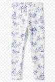  Quần legging GBR trắng thỏ xanh bé gái 