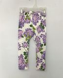  Quần legging GBR trắng hoa tím bé gái 