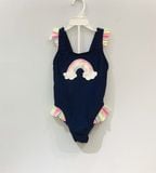  Bộ bơi xanh đen cầu vồng bé gái 