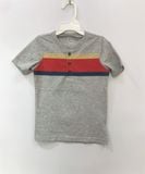  Áo thun Carter xám sọc đỏ vàng bé trai 