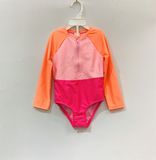  Bộ bơi liền hồng tay cam bé gái 