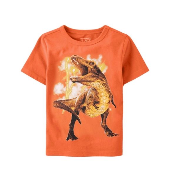  Áo thun PL4CE cam KL bé trai 