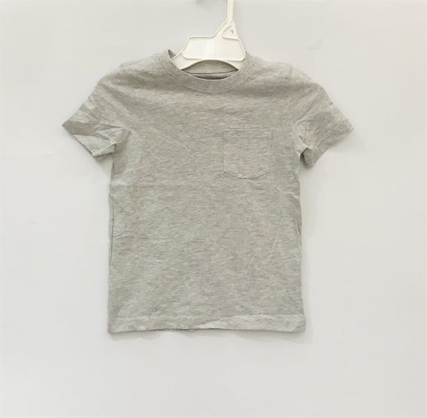  Áo thun C4rter xám trơn túi bé trai 