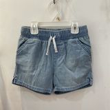  Quần short jean C&J xanh nhạt lưng thun rút bé gái 