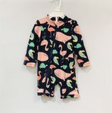  Bộ bơi xanh đen cá voi, hạc bé gái 