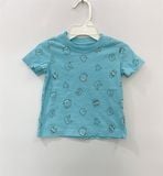  Áo thun xanh quái vật bé trai 