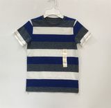  Áo thun C&J xám xanh trắng bé trai 