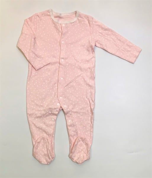  Body vớ hồng họa tiết tim bé gái 