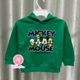  Áo hoodie HM xanh lá mickey mouse 