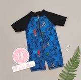  Bộ bơi liền Colloky xanh đen spider man bé trai 