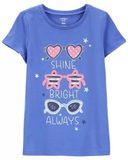  Áo thun Carter xanh shine bright bé gái 