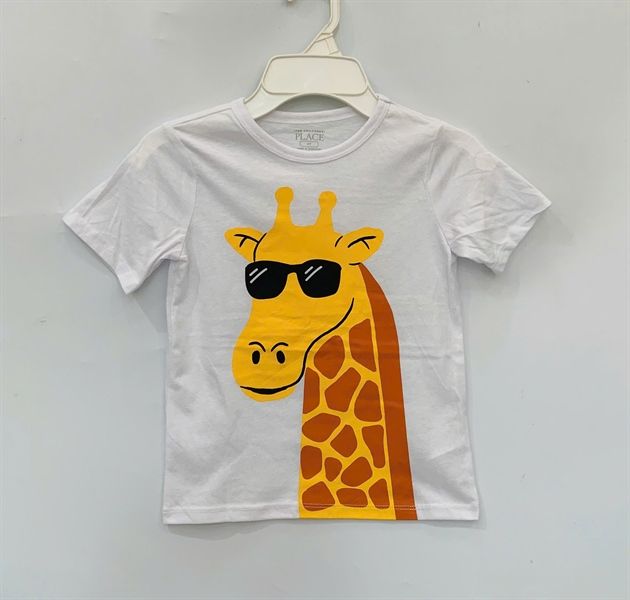 Áo thun PL4CE trắng hươu bé trai 