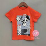  Áo thun PL4CE cam xe đạp bé trai 