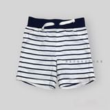  Quần short thun C4RTER trắng sọc bé trai 