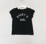  Áo thun PL4CE đen daddy girl bé gái 