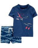  Bộ bơi C4RTER xanh đen cá sấu bé trai 