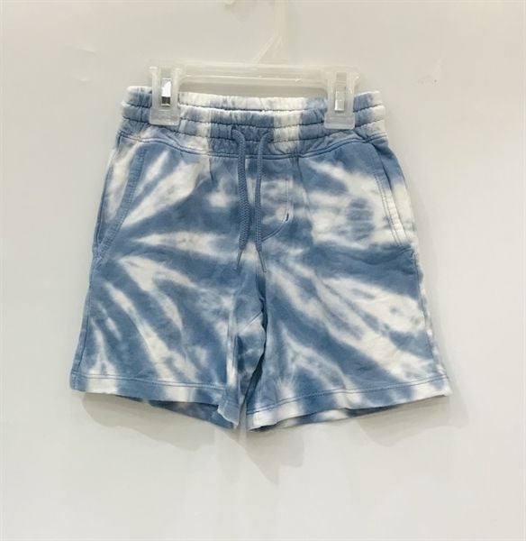  Quần short thun C&J loang trắng xanh bé trai 