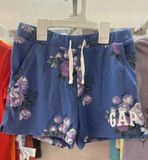  Quần short thun G4P xanh hoa bé gái 