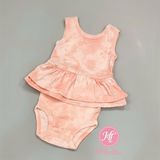  Body váy C4RTER hồng loang bé gái 