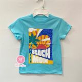  Áo thun PL4CE xanh beach mode bé trai 