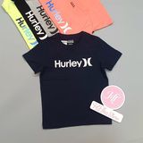  Áo thun Hurley xanh đen trơn chữ bé trai 