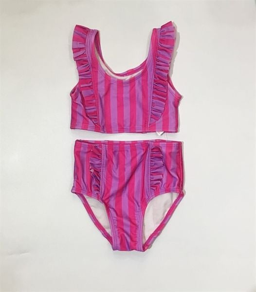  Bộ bơi 2 mảnh hồng sọc bé gái 