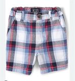  Quần short kaki Place caro đỏ xanh 