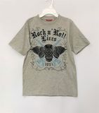  Áo thun Union Bay xám rock&roll bé trai 