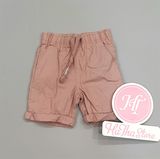  Quần short kaki Waga hồng bé trai 