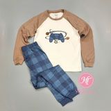  Bộ dài P3kkle tay nâu game bé trai 