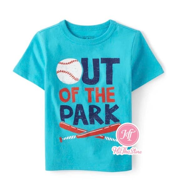  Áo thun PL4CE xanh out park bé trai 