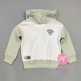  Áo hoodie ABer trắng tay xanh bơ bé trai 