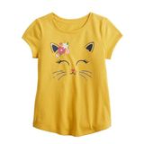  Áo thun JB vàng mèo bé gái 