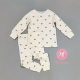  Bộ dài N3XT trắng gấu nhỏ bé trai 