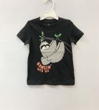  Áo thun Carter đen con lười bé trai 