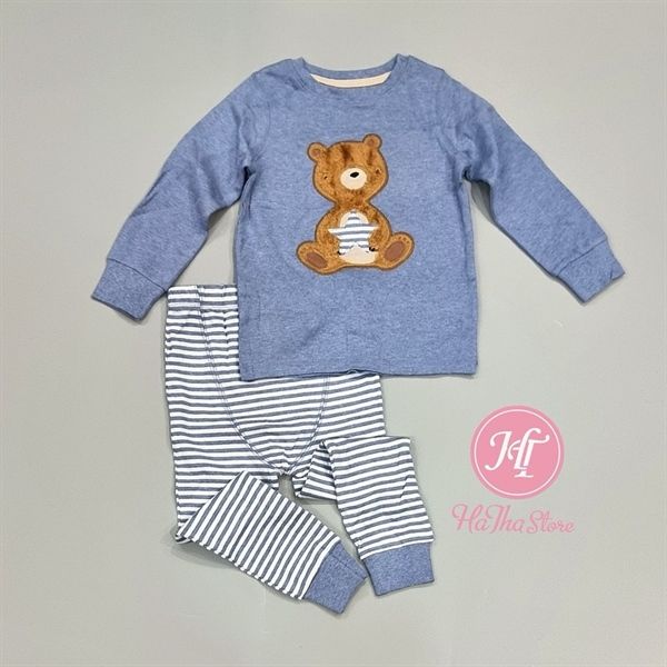  Bộ dài N3XT xanh gấu bé trai 