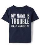  Áo thun PL4CE my name trouble bé trai 