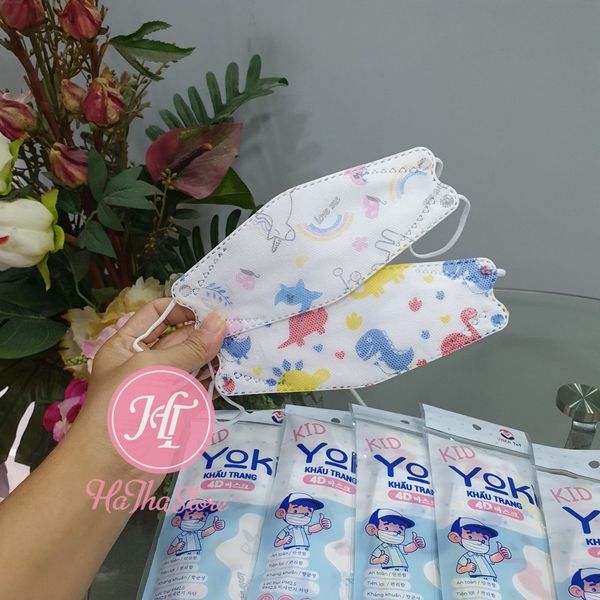  Khẩu Trang Y Tể Trẻ Em 4D KF94 xuất khẩu 