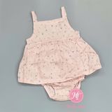  Body váy C4RTER hồng nhạt hoa nhí bé gái 