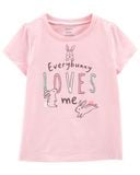  Áo thun Carter hồng everybunny bé gái 