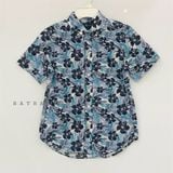  Áo sơ mi Ralph Lauren xanh hoa đen bé trai 