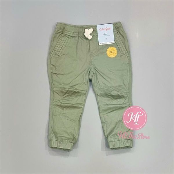  Quần kaki dài C&J xanh lá bé trai 