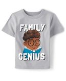  Áo thun PL4CE xám family genius bé trai 
